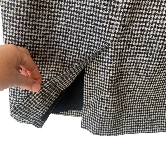 Canadian Wool Black and White Midi Skirt vintage - Picture 6 of 9